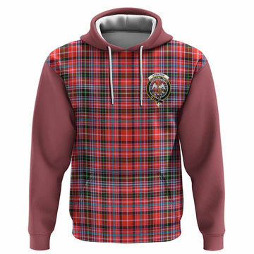 Straiton Tartan Accent Hoodie with Family Crest