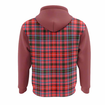 Straiton Tartan Accent Hoodie with Family Crest