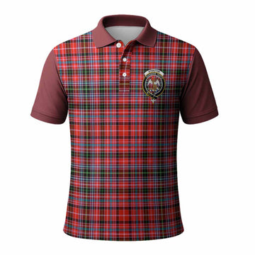 Straiton Tartan Accent Polo Shirt with Family Crest