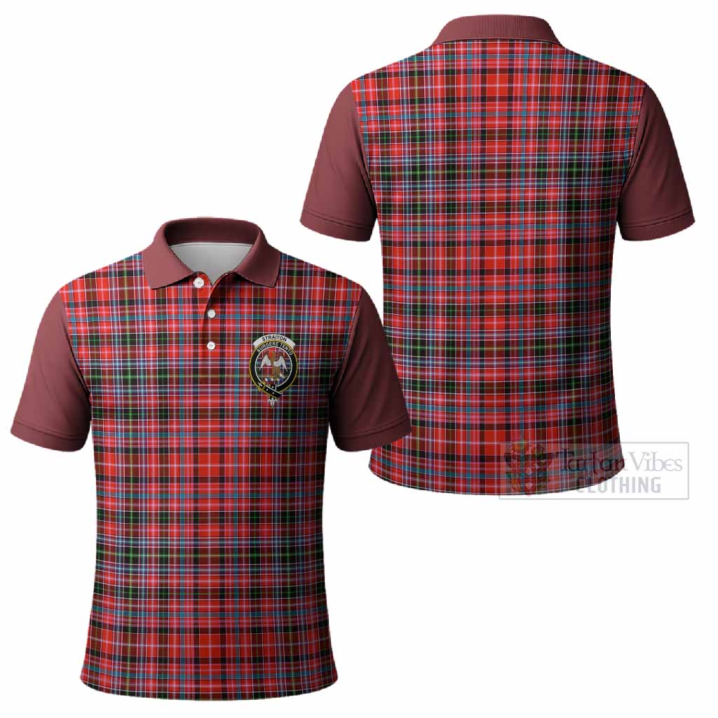 Straiton Tartan Accent Polo Shirt with Family Crest