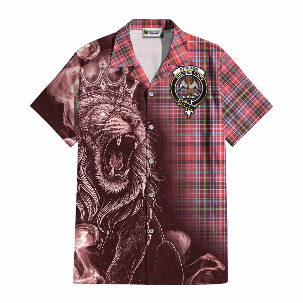 Straiton Tartan Cotton Hawaiian Shirt Roaring Lion Heritage