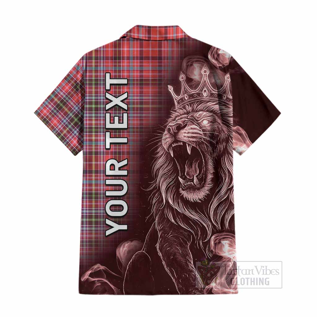 Straiton Tartan Cotton Hawaiian Shirt Roaring Lion Heritage