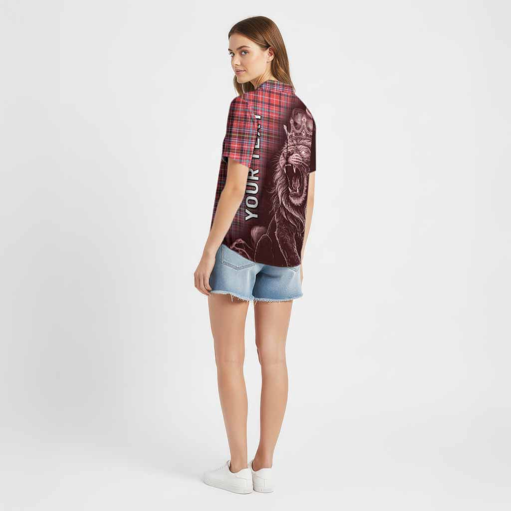 Straiton Tartan Cotton Hawaiian Shirt Roaring Lion Heritage