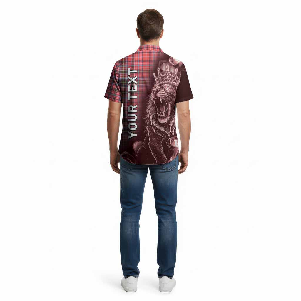 Straiton Tartan Cotton Hawaiian Shirt Roaring Lion Heritage