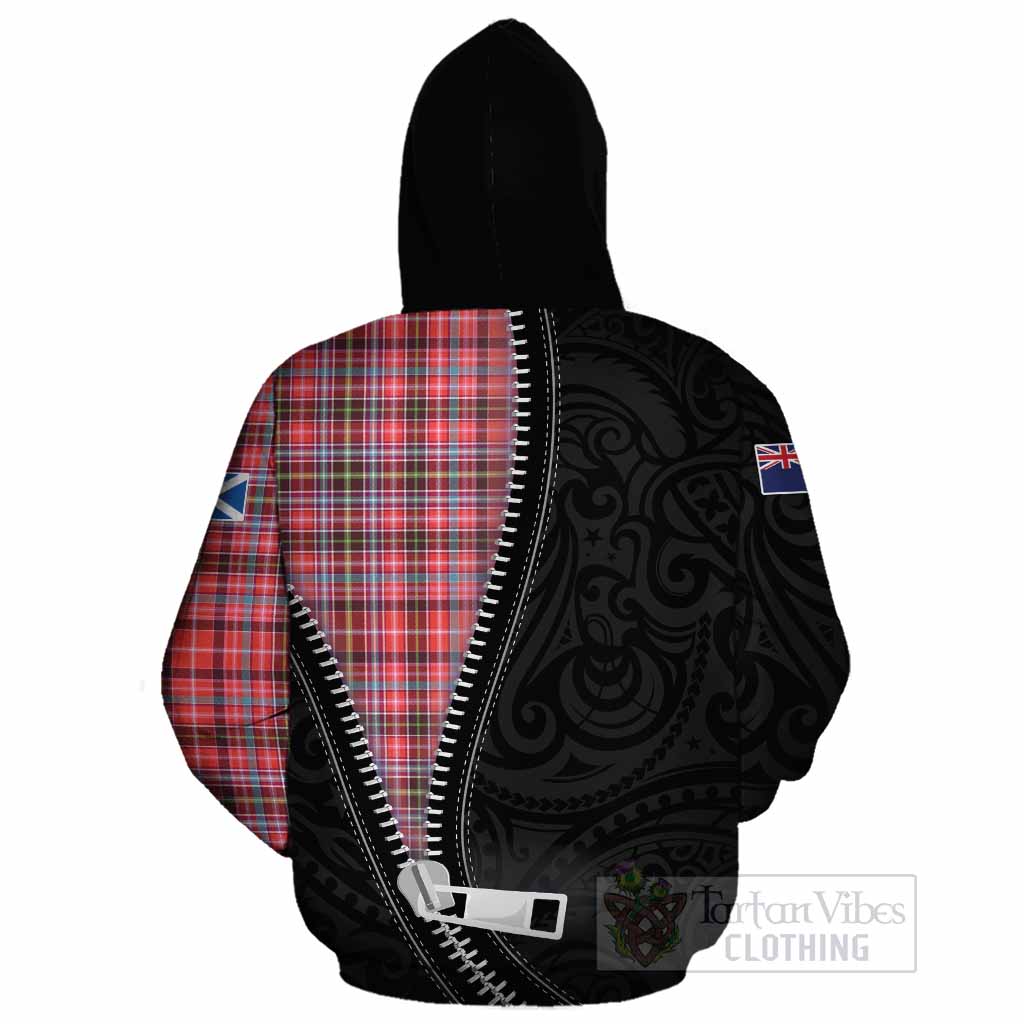 Straiton Tartan Cotton Hoodie New Zealand Pattern Unique Zipper Stylized