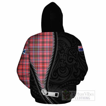 Straiton Tartan Cotton Hoodie New Zealand Pattern Unique Zipper Stylized