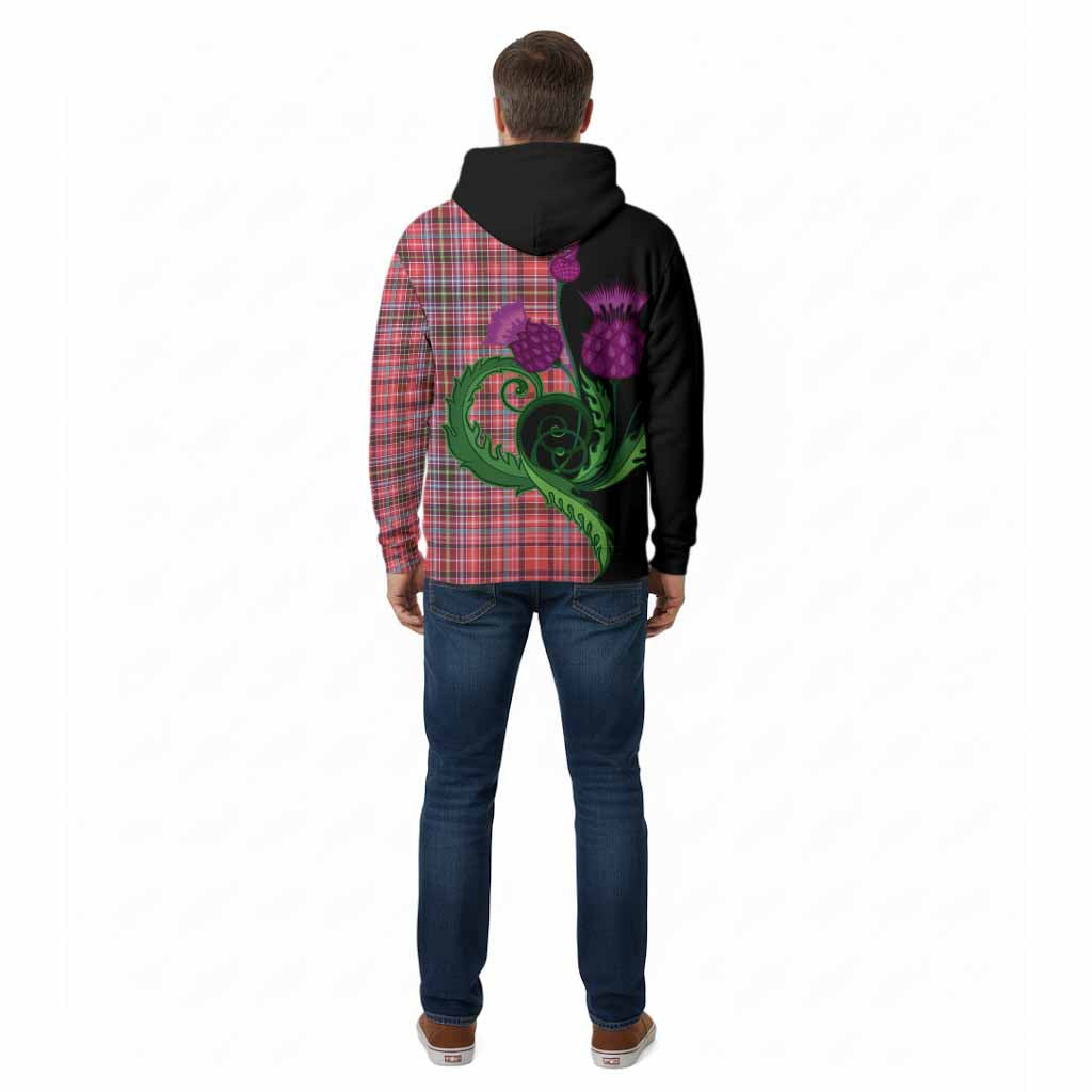 Straiton Tartan Cotton Hoodie Traditional Scottish Thistle