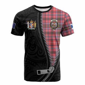 Straiton Tartan Cotton T-shirt New Zealand Pattern Unique Zipper Stylized