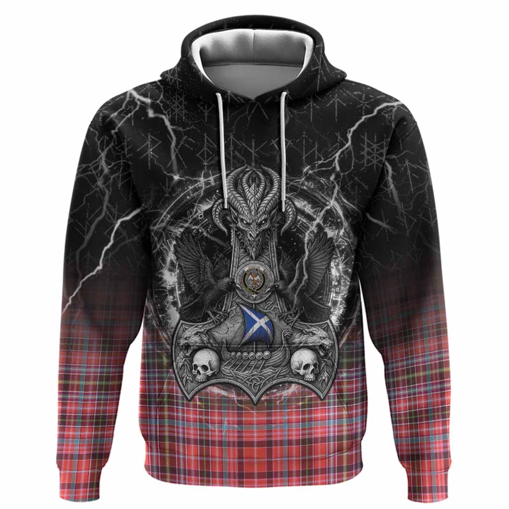 Straiton Tartan Crest Hoodie Celtic Odin's Raven Legacy