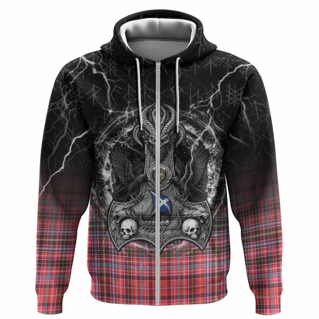 Straiton Tartan Crest Hoodie Celtic Odin's Raven Legacy