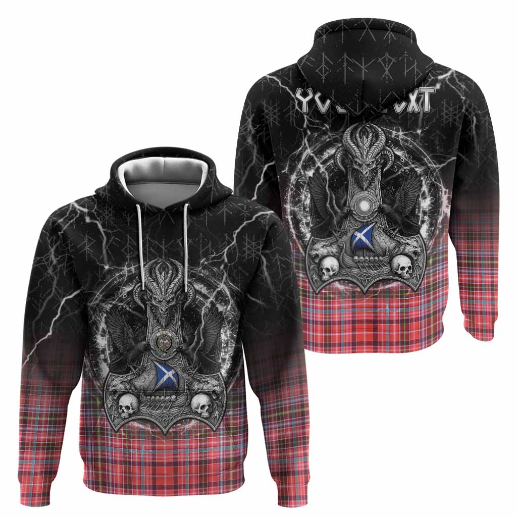 Straiton Tartan Crest Hoodie Celtic Odin's Raven Legacy