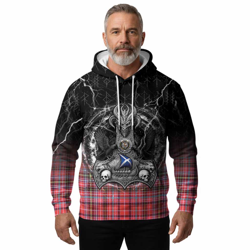 Straiton Tartan Crest Hoodie Celtic Odin's Raven Legacy
