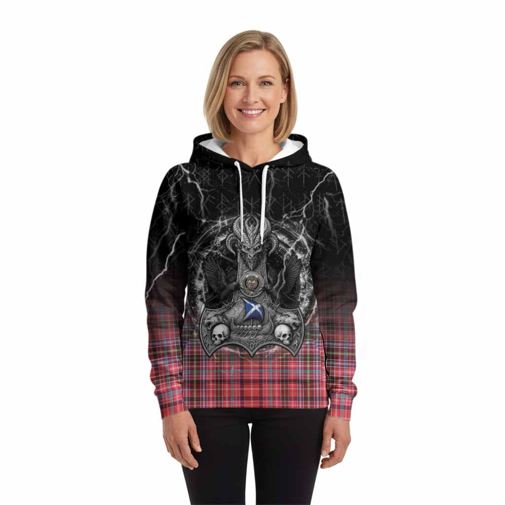 Straiton Tartan Crest Hoodie Celtic Odin's Raven Legacy