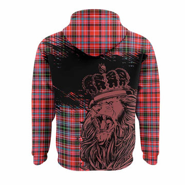 Straiton Tartan Crest Hoodie Crowned Lion Heritage Style