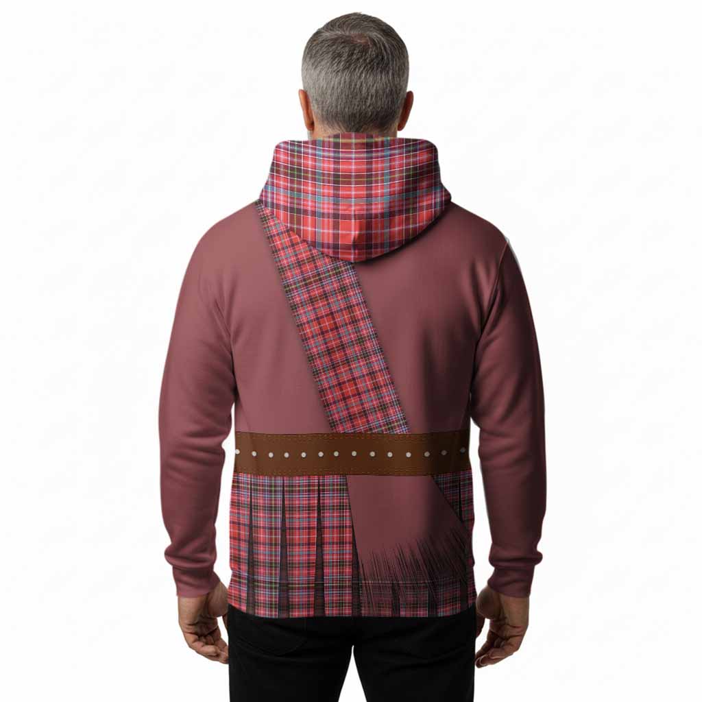 Straiton Tartan Crest Hoodie Kilt Costume Style