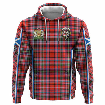 Straiton Tartan Crest Hoodie Scotland Coat of Arm Flag Style - Tartan Vibes Clothing