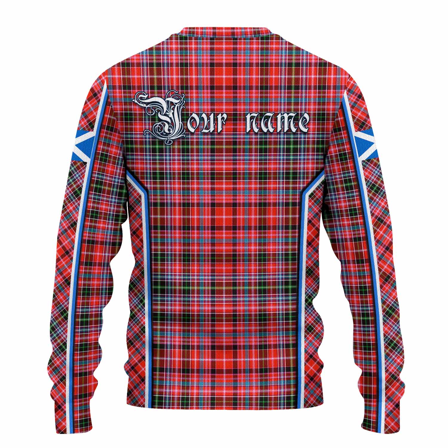 Straiton Tartan Crest Knitted Sweater Scotland Coat of Arm Flag Style - Tartan Vibes Clothing