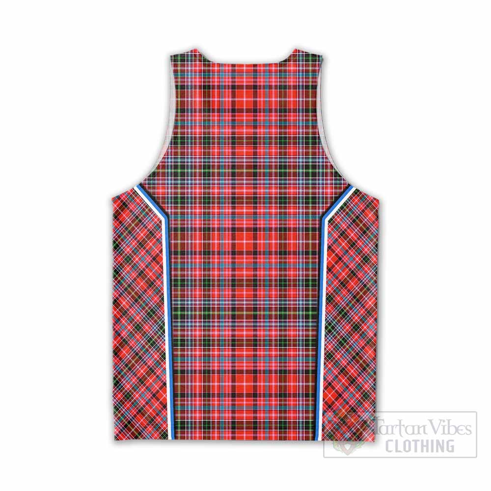 Straiton Tartan Crest Men Tank Top Scotland Coat of Arm Flag Style - Tartan Vibes Clothing