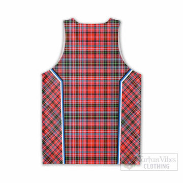 Straiton Tartan Crest Men Tank Top Scotland Coat of Arm Flag Style