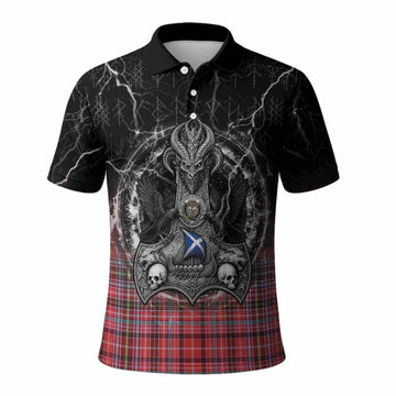 Straiton Tartan Crest Polo Shirt Celtic Odin's Raven Legacy