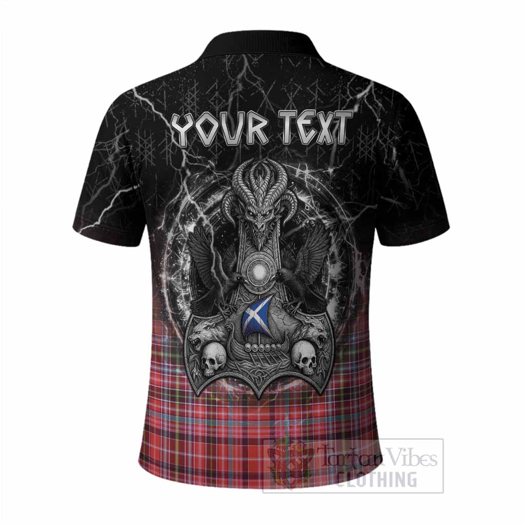 Straiton Tartan Crest Polo Shirt Celtic Odin's Raven Legacy