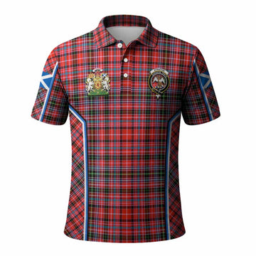 Straiton Tartan Crest Polo Shirt Scotland Coat of Arm Flag Style - Tartan Vibes Clothing