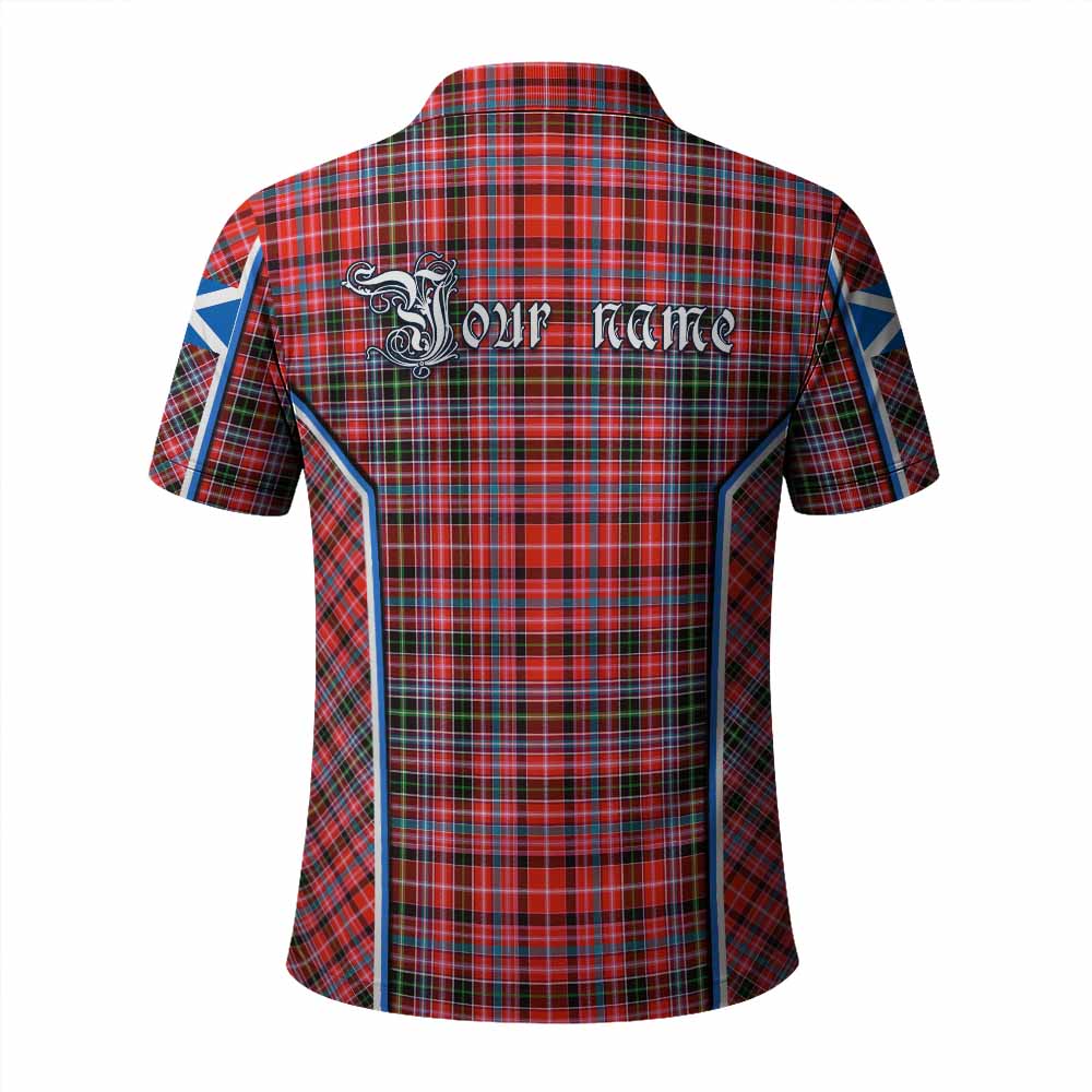 Straiton Tartan Crest Polo Shirt Scotland Coat of Arm Flag Style - Tartan Vibes Clothing