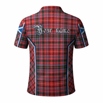 Straiton Tartan Crest Polo Shirt Scotland Coat of Arm Flag Style - Tartan Vibes Clothing
