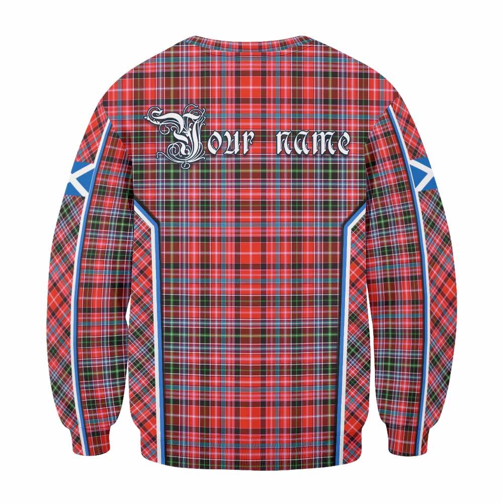 Straiton Tartan Crest Sweatshirt Scotland Coat of Arm Flag Style - Tartan Vibes Clothing