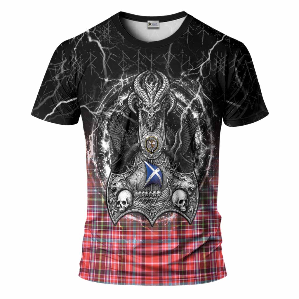 Straiton Tartan Crest T-Shirt Celtic Odin's Raven Legacy