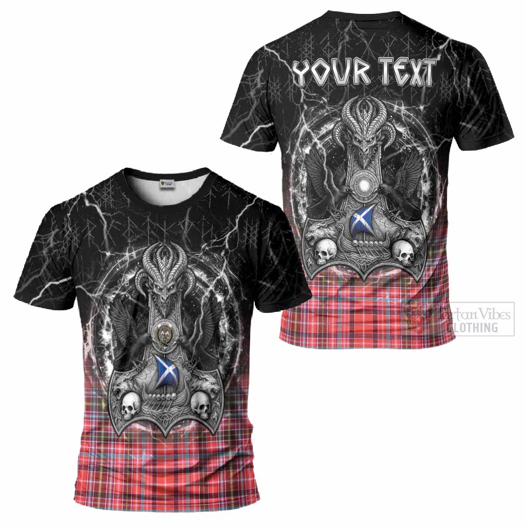 Straiton Tartan Crest T-Shirt Celtic Odin's Raven Legacy