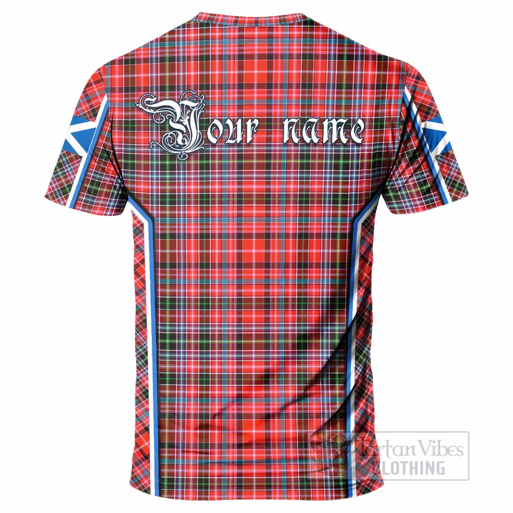 Straiton Tartan Crest T-shirt Scotland Coat of Arm Flag Style - Tartan Vibes Clothing