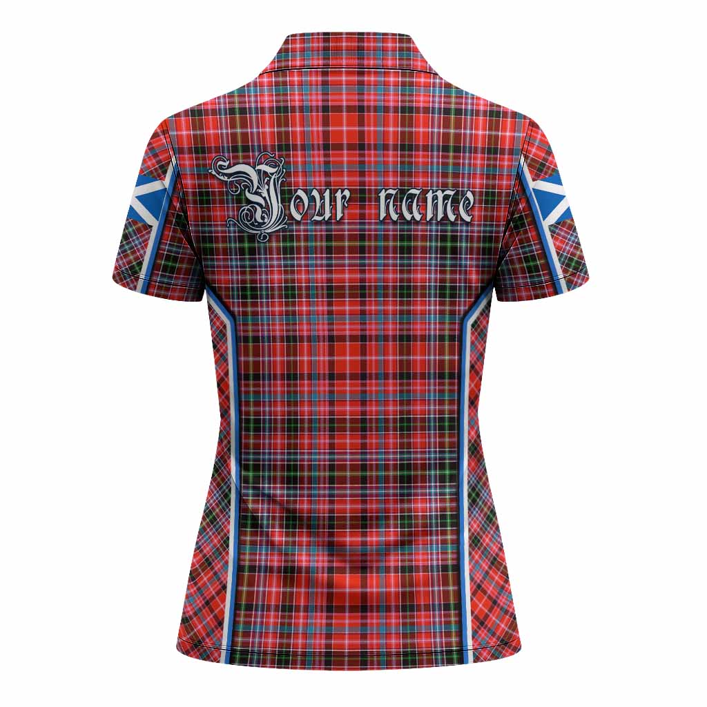 Straiton Tartan Crest Women's Polo Shirt Scotland Coat of Arm Flag Style - Tartan Vibes Clothing
