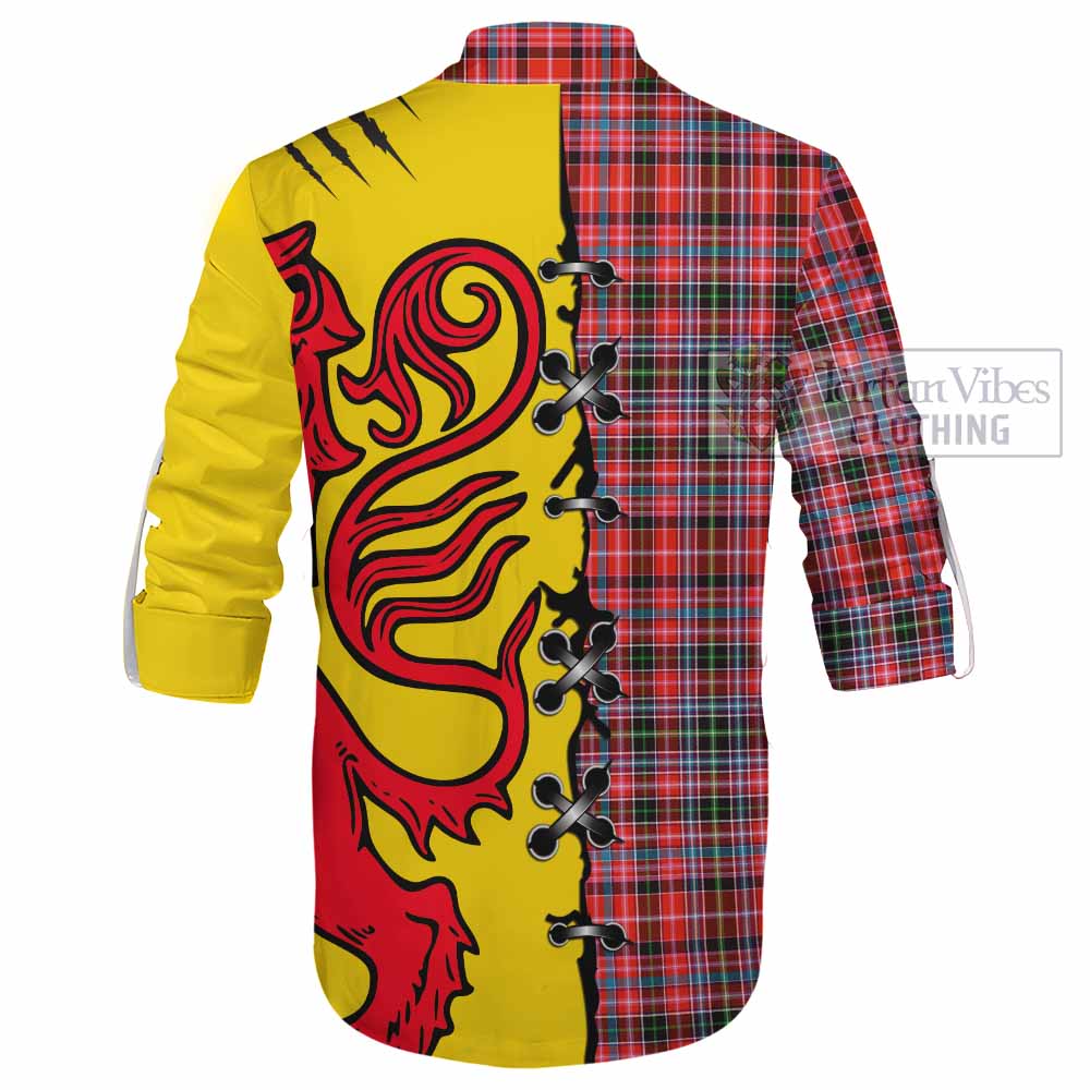 Straiton Tartan Family Crest Ghillie Kilt Shirt Lion Rampant Honor - Tartan Vibes Clothing