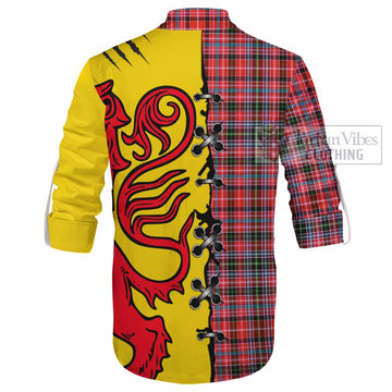 Straiton Tartan Family Crest Ghillie Kilt Shirt Lion Rampant Honor