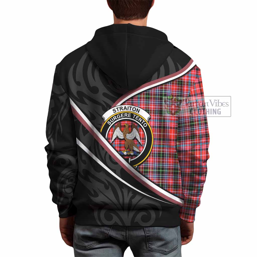 Straiton Tartan Family Crest Hoodie Celtic Scottish Thistle Floral - Tartan Vibes Clothing