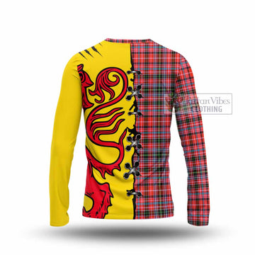 Straiton Tartan Family Crest Long Sleeve T-Shirt Lion Rampant Honor