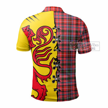 Straiton Tartan Family Crest Polo Shirt Lion Rampant Honor - Tartan Vibes Clothing