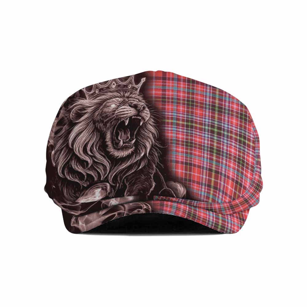 Straiton Tartan Flat Cap, Jeff Cap Roaring Lion Heritage