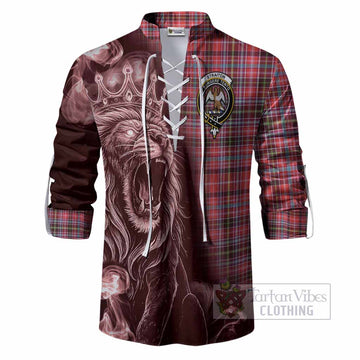 Straiton Tartan Ghillie Shirt Roaring Lion Heritage