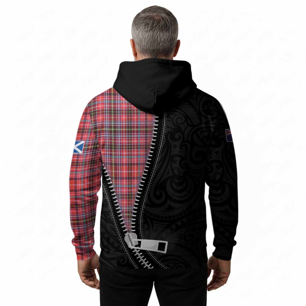 Straiton Tartan Hoodie New Zealand Pattern Unique Zipper Stylized