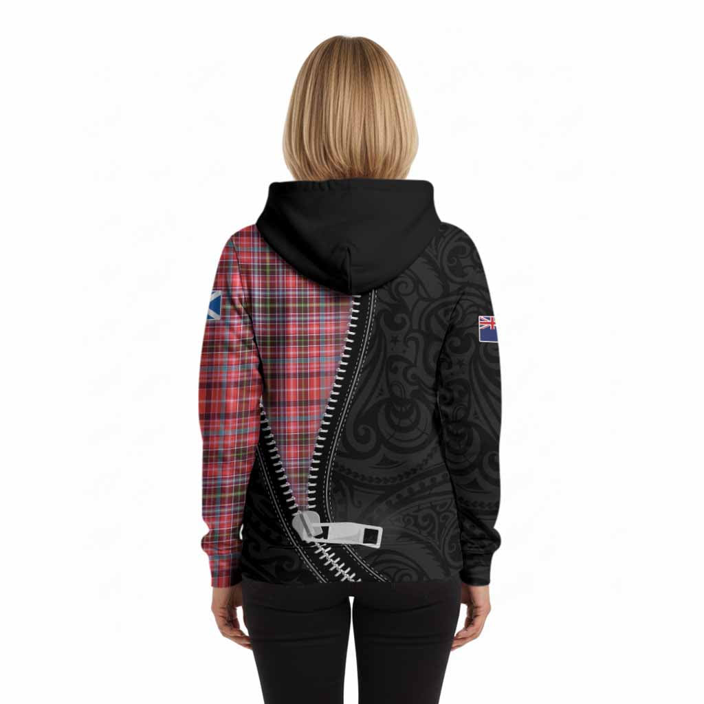 Straiton Tartan Hoodie New Zealand Pattern Unique Zipper Stylized