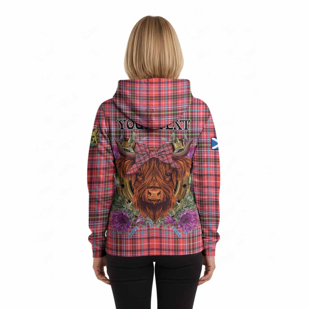 Straiton Tartan Hoodie Scottish Thistle Heilan Coo