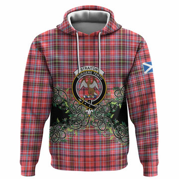 Straiton Tartan Hoodie Thistle Scottish Spirit