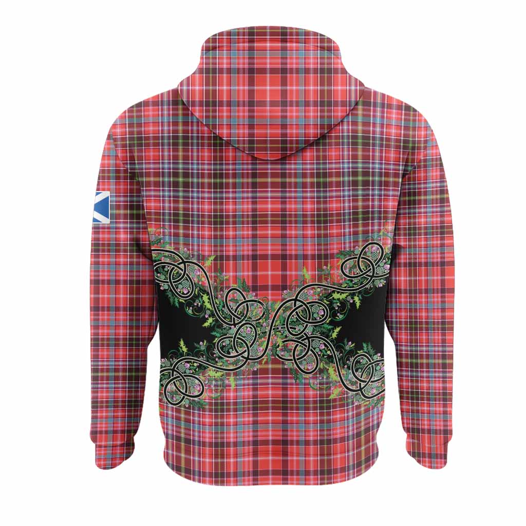 Straiton Tartan Hoodie Thistle Scottish Spirit