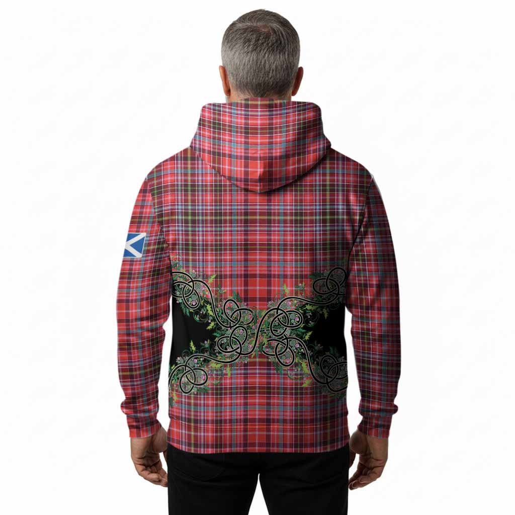 Straiton Tartan Hoodie Thistle Scottish Spirit