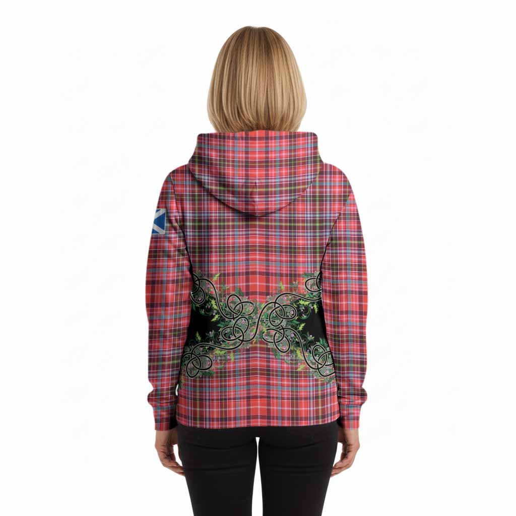 Straiton Tartan Hoodie Thistle Scottish Spirit