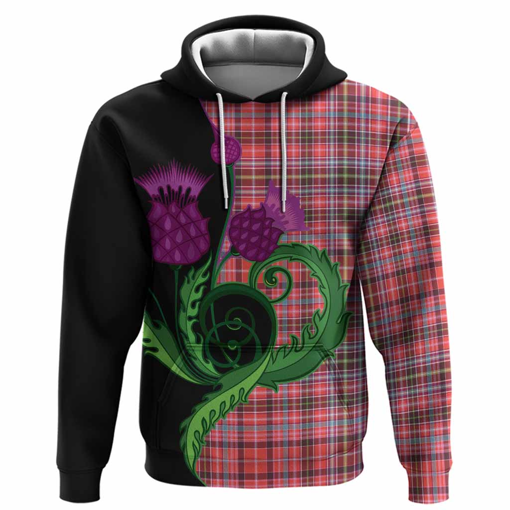 Straiton Tartan Hoodie Traditional Scottish Thistle