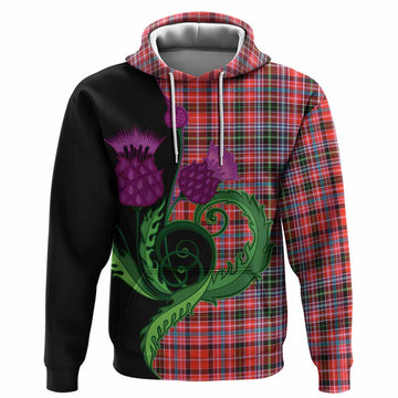 Straiton Tartan Hoodie Traditional Scottish Thistle