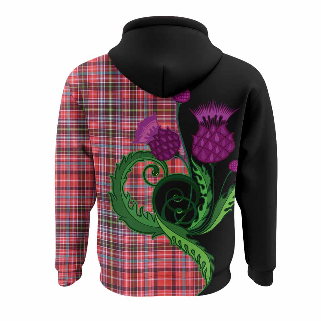 Straiton Tartan Hoodie Traditional Scottish Thistle